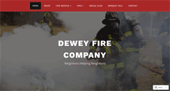 Desktop Screenshot of deweyfireco.org